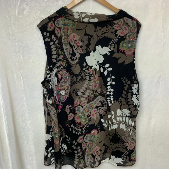 Cato Floral Sleeveless Blouse Women’s Plus 26W - Picture 8 of 8
